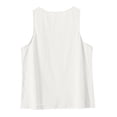 thumbnail image 5 of Posijego Womens Tank Tops Back Button Closure Sleeveless Shirt Casual Summer Crop Tops Vacation Beach Clothes, 5 of 8