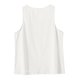 thumbnail image 5 of Camisetas de Verano de Mujer Casual Linen sin Mangas de Cuello Redondo Botón para las Mujeres, 5 of 8