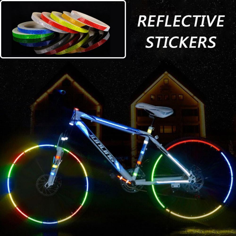 MTB Bike Bicycle Cycling Reflective Stickers Security Wheel Rim Decal Tape-2018# 
