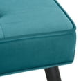 thumbnail image 3 of WestinTrends Velvet Tufted Bedroom Bench for Living Room & Entryway Furniture, Velvet Teal, 3 of 9