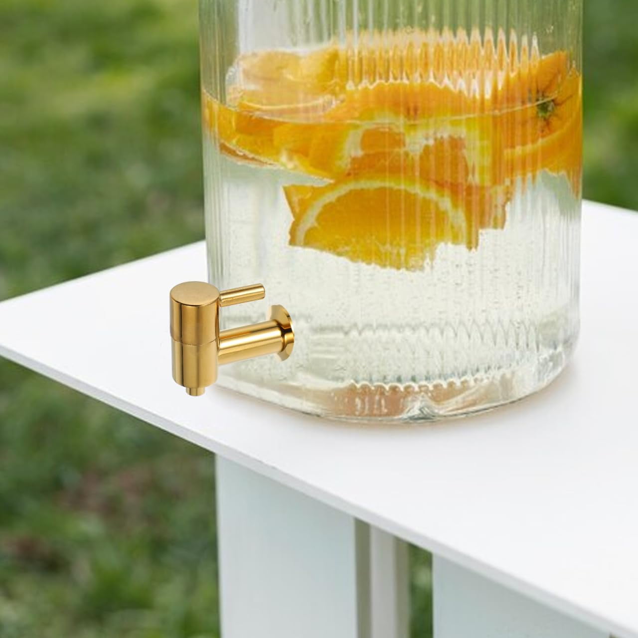 ABCISI Juice Dispenser Spigot Replacemen, Copper Beverage Dispenser Faucet Cooler Tap for Smooth Flow for Parties and Events, Reliable Replacement Wide Compatibility Water Jug Spigot