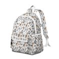 thumbnail image 2 of Beagle Dog and Footprints Backpack for School,Cute School Bag,Schoolbag with Adjustable Shoulder Straps & Padded Back,13.4"x11"x4.7", 2 of 6