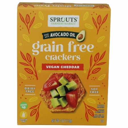 SPT Vegan Cheddar Grain Free Crackers 4 oz