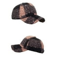 thumbnail image 5 of Jamicy Fuzzy Baseball Cap Warm Fleece Flat-Top Hat for Autumn and Winter, Plaid Pattern Stylish Streetwear Caps for Men Women, 5 of 8