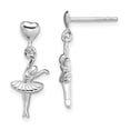 thumbnail image 1 of 925 Sterling Silver Ballerina Drop Dangle Earrings Sport, 1 of 5