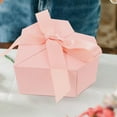 thumbnail image 4 of DEEPCRAFF Heart Shaped Box Wedding Cake Boxes For Guests Pink 1Pcs, 4 of 6