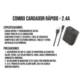 thumbnail image 3 of Cargador Control Expert Para Celular De Carga Rápida Usb V8 Color Negro, 3 of 8
