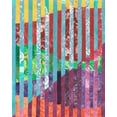thumbnail image 2 of Moore, Regina 12x14 White Modern Wood Framed Museum Art Print Titled - Quilted Monoprints III, 2 of 4