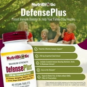 NutriBiotic DefensePlus, Immune Support with GSE, 45 Tablets