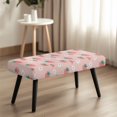thumbnail image 4 of Whosucclay Strawberry Cherry Blossoms Print Stretch Dining Bench Cover, Wear Resistant Bench Slipcover Washable Bench Seat Protector Rectangle Bench Cover for Dining Room, Living Room, Bedroom, 4 of 7