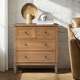 thumbnail image 2 of Tina's Home 30"W 4-Drawer Sideboard Cabinet with Charging Station, Wood Organizer Cabinet for Living Room, Entryway, Apartment, Acorn (2 pieces), 2 of 7