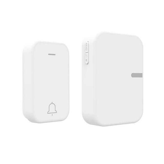 Sonnette Sans Fil Auto-Alimentée Étanche Intelligente Sans Batterie Distance 150M 1 Récepteur Doorbell+1