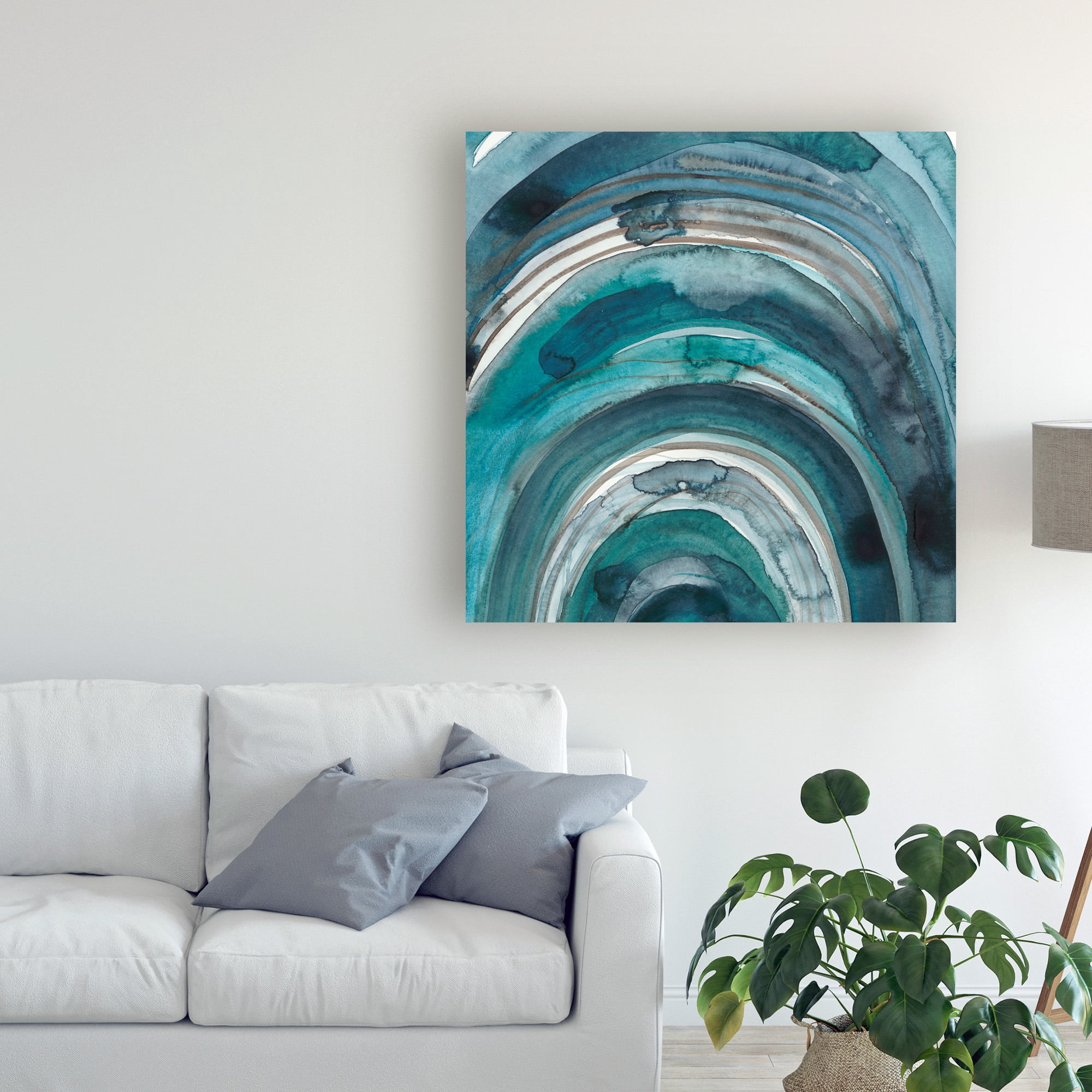 Freshwater Tide IX' Canvas Art by Chariklia Zarris