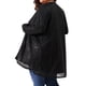 thumbnail image 3 of Chaqueta Brillante de Lentejuelas para Mujeres de Talla Grande Agnes Orinda, Abrigo de Manga Larga Abierto 2X Negro, 3 of 6