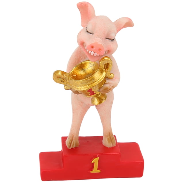 Estatua casera del cerdo decoración exquisita texturizada de la estatua del cerdo para la mesa de comedor ANGGREK Otros