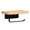 Black, variant on Rack 2 Storage Solution for Bathroom Bedroom Balcony Durable Metal and Wood Design No Drilling Needed Wall Mounted Organizer with Tissue Holder and Shelving for Home