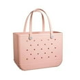 thumbnail image 1 of Waterproof Unisex Fashion EVA Beach Tote - DIY Mesh Design, Large Capacity (38x32x13cm), Pink Medium Size (650g) - Anti-Deformed Casual Shoulder Bag for Travel & Daily Use, 1 of 6