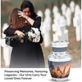 thumbnail image 4 of JAGASY Yellow Butterfly Urn for Mom & Dad - Yellow Small Tulip Cremation Urns for Father - Grey Miniature Urn for Ashes Adult Male & Female - Flower Keepsake Urns for Mother - ( 3 inch ), 4 of 7