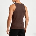thumbnail image 6 of Yteetum Men's Ribbed Tank Tops Crewneck High Stretch Moisture Wicking Sleeveless Muscle Shirt Summer Solid Round Neck Loose Gym Workout Bodybuilding Athletic T Shirts, 6 of 8