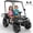 Black, variant on Kids Golf Cart, 24 Volt Ride on Cars, 4WD 2 Seater Electric Cars with Remote Control, Ride on Truck for Big Kids Ages 3-8, With Detachable Awning & Large Storage, 3 Speeds, Music, LED Lights, Pink