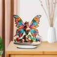 thumbnail image 4 of Fiudx Decoración del hogar Decoración acrílica de tejido de sueños Decoración de escritorio Tarjeta Decoración familiar Decoración de regalo, 4 of 6