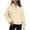 *Khaki, variant on ClodeEU Womens Half Zip Pullover Hoodies, Cute Cropped Sweatshirts ,Long Sleeve Y2k Tops Gray,Womens Plus XXL