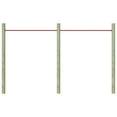 thumbnail image 2 of vidaXL Turning Bars 2 pcs 125 cm Steel Red, 2 of 5