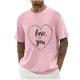 thumbnail image 1 of Camisas de Manga Larga para Hombres Imprimir Casual Cuello Redondo Blusa de Manga Corta, Camisas de Lino para Hombres, 1 of 8