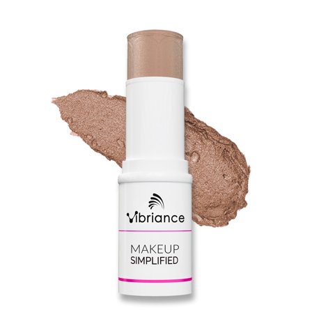 Vibriance Highlighter Shimmer Stick - All-in-One, Mature Skin Highlighter - Lips, Cheeks, Eyes Cosmetics for Older Women - Makeup Simplified in Illuminate