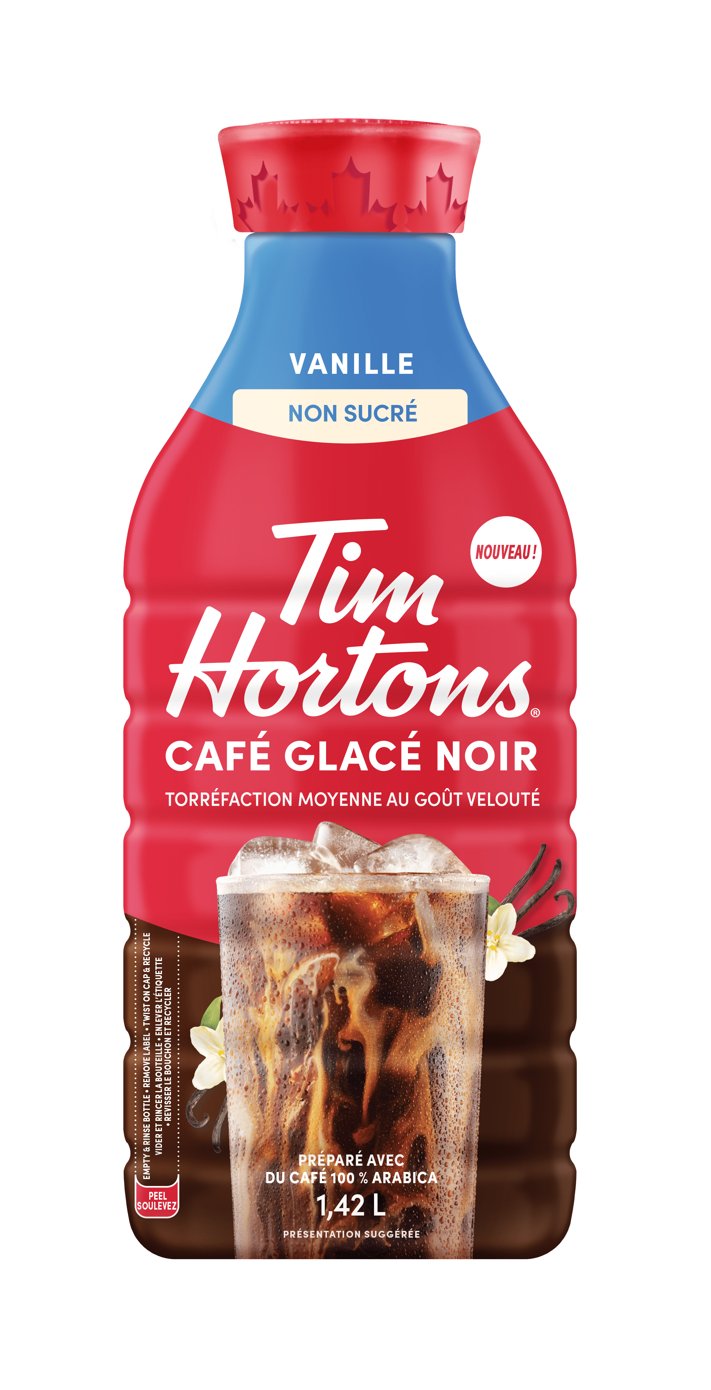 Tim Hortons RTD Black Iced Coffee Vanilla 1.42L