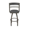 thumbnail image 5 of 860 Hunter 30" Swivel Bar Stool with Bronze Finish and Graph Coal Seat and Back, 5 of 5