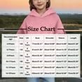 thumbnail image 2 of Lenpel Girls' Oversized Hoodies Casual Long Sleeve Hooded Tunic Sweatshirts Pullover Sweatshirt Tops with Pockets for Kids(Pink,10-11 Years), 2 of 6