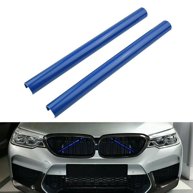 2 Pcs Support Grill Bar V Brace Wrap For BMW F30 F31 F32 F33 F34 F35 Blue