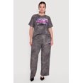 thumbnail image 2 of Women's Plus Size Acid Wash Los Angeles Graphic Crew Neck T-Shirt, 2 of 4