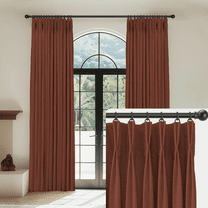 ZOPan Linen Pinch Pleated Curtains Blackout 100% Black Out Curtains 108 Inches Long 2