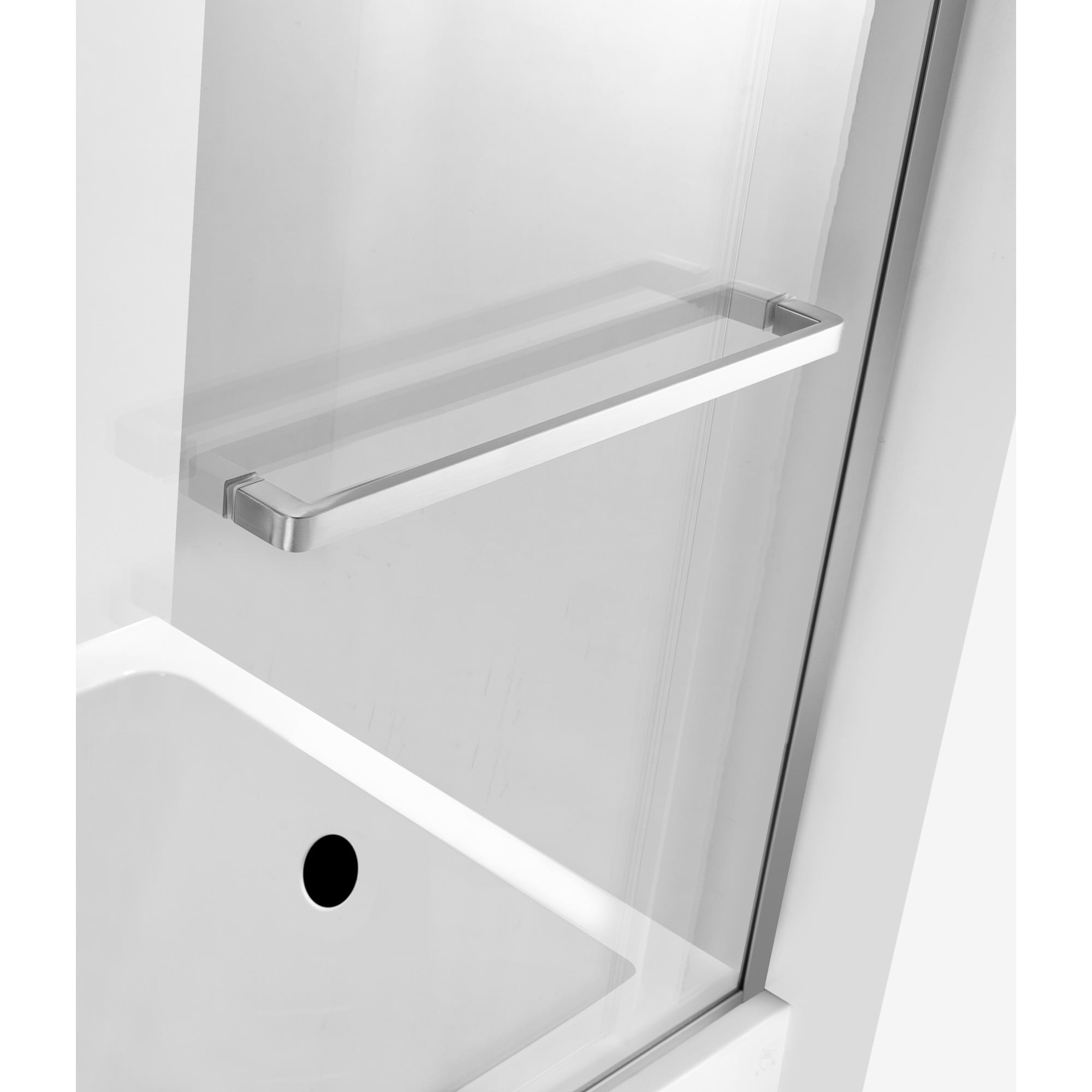 Kingston SSD60608SL8 Toledo 60" W x 60" H Left Handed Tub Door in Brushed Nickel