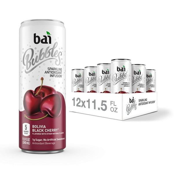 Bai Bubbles, Sparkling Water, Bolivia Black Cherry, Antioxidant Infused