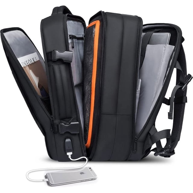 35-45L Carry On Backpack Weekender Travel Backpacks 17.3 inch Laptop Back Pack Business Expandable Bag for Men and Women