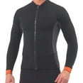 thumbnail image 1 of Naiovety Chaqueta de buceo de alta eficiencia a prueba de frío Material de nailon buena elasticidad trajes de baño fuerte protector solar cuero Deportes acuáticos Hombres Negro SG Naiovety OD020694-04, 1 of 6