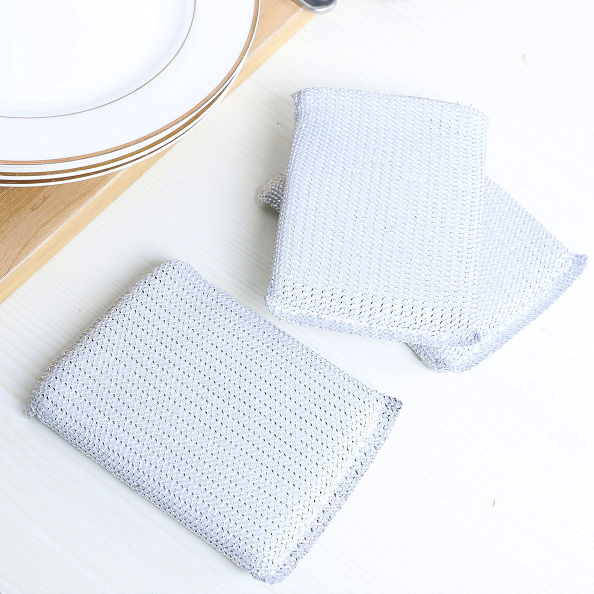 16pcs Scouring Pad NonScratch Scouring Sponge Scrub Pads 5"x3.3