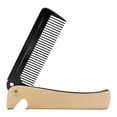 thumbnail image 2 of Miangastore Stainless Steel Comb Foldable Hair Comb Portable Pocket Comb Styling Comb Hair Accessory for Husband Father Gift (Golden), 2 of 9