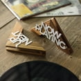 thumbnail image 3 of Tabletop Now Playing Vinyl Record Stand - Wooden Vinyl Record Holder Accessories - Vinyl Record Display LP Shelf - Now Spinning Album Frame For Vinyl Record Storage -No-Tool Assembly ( S, 3 of 8