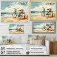 thumbnail image 4 of Designart "Bicycle Calm Pedaling By The Beach II" Transportation Floater Framed Wall Art Print, 4 of 7