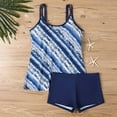 thumbnail image 4 of Weiqiqre Swim Suits for Women Tankini Swimsuits Tummy Control Flowy Swimwear Two Piece Bathing Suits Swim Tank Top with Boyshorts, 4 of 6