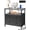 BLACK, variant on 27 inch White Wide Night Stand with Charging Station, Bedside Table with Open Shelf, 2 Drawers Small Wood Dresser, Modern Wood Nightstand for Bedroom/Living Room