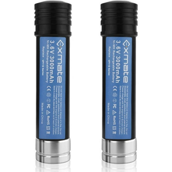 2Pack 3.0Ah 3.6V Ni-MH Replacement Battery Compatible with Black & Decker Versapak VP100 VP100C VP105 VP105C VP110 VP110C VP130 VP143 VP142 VP7240