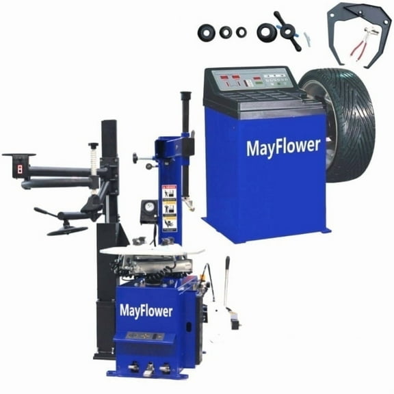 Mayflower Distributing Mayflower 960/680 Tire Changer, 1.5 HP, 110V, Blue Powder Coat Finish
