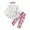 White, variant on Girls Sweatsuits Size 7-8 Valentine's Day Casual Print Long Sleeve Top With Heart Pants and Headband Outfit for Girls
