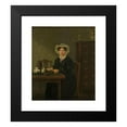 thumbnail image 2 of Willem Uppink 12x13 Black Modern Framed Museum Art Print Titled - Portrait of a Woman (1833), 2 of 5
