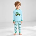 thumbnail image 2 of 3-4Years Child Boys Tractor Graphic Long Sleeve Pajama Set,2-Piece Sleepwear Loungewear for Fall Winter, 2 of 9